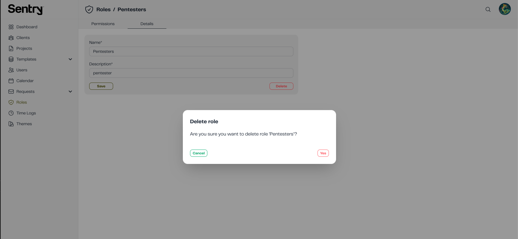 Confirm Delete