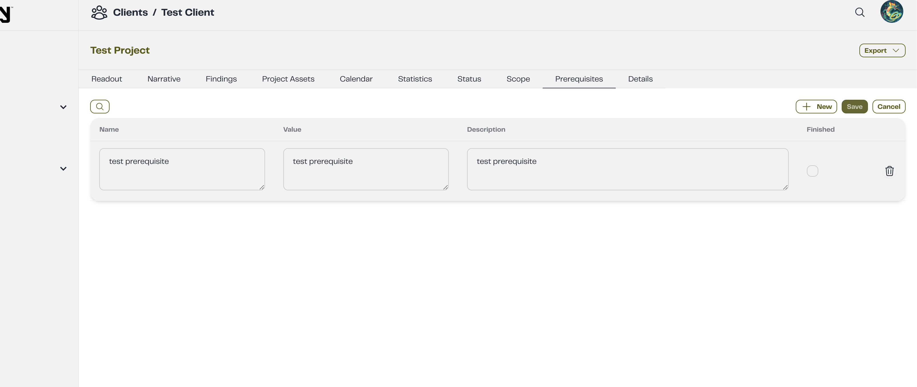 Create Prereq