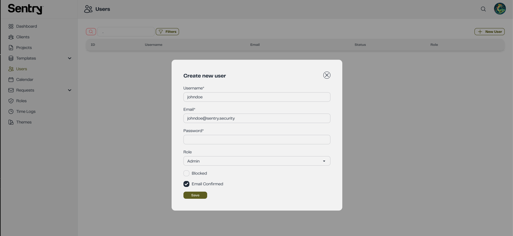 Create User
