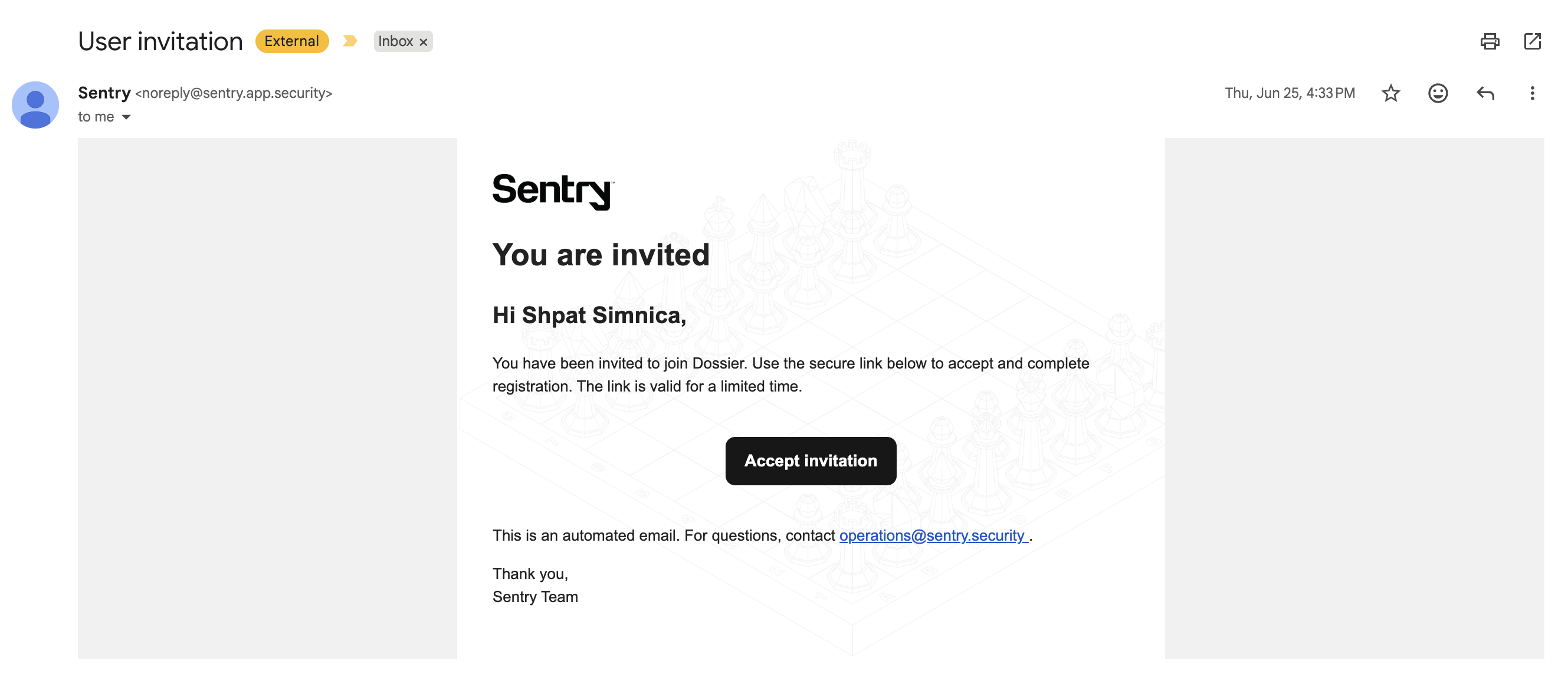 Example Email