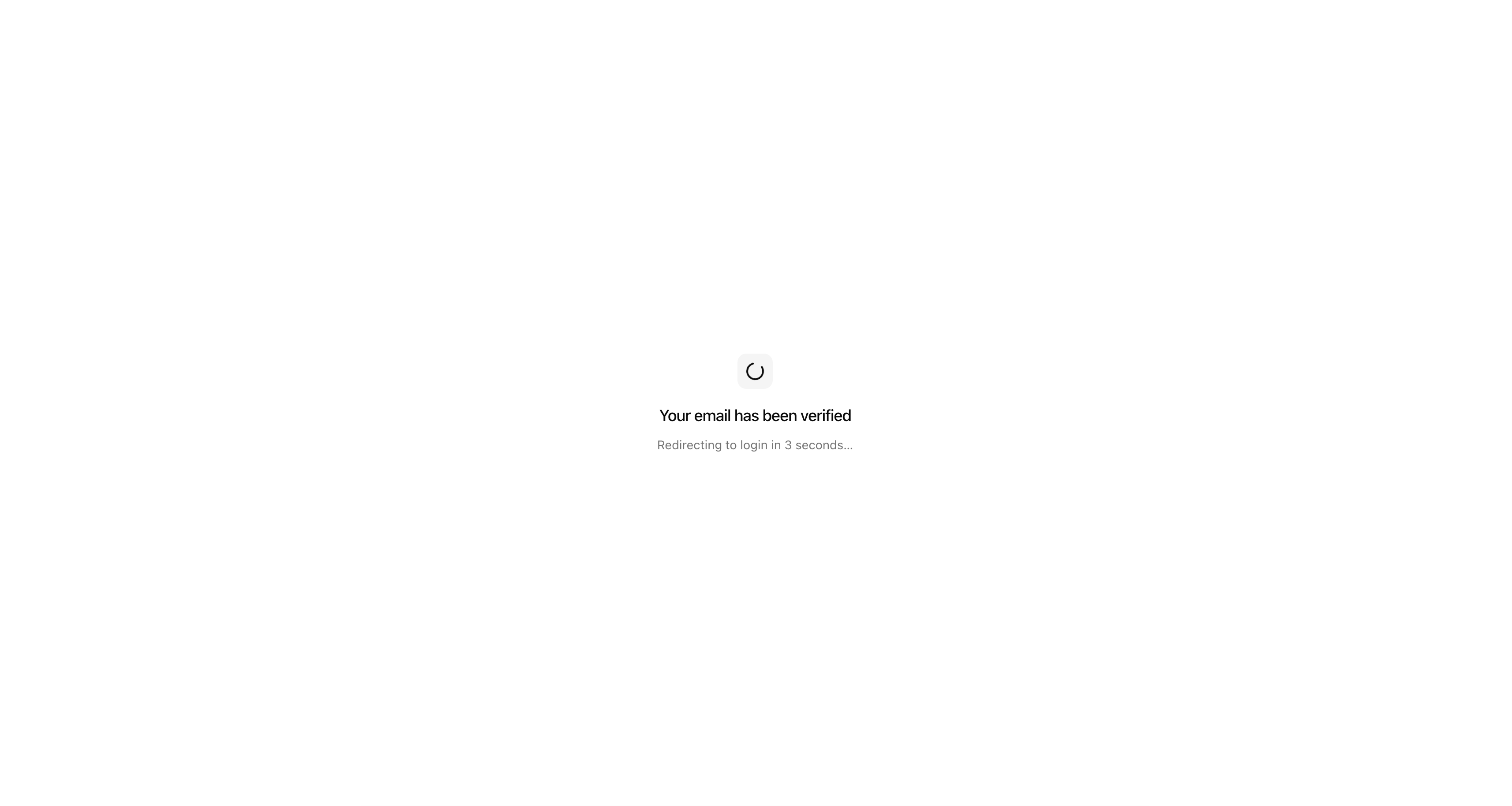 Email verified