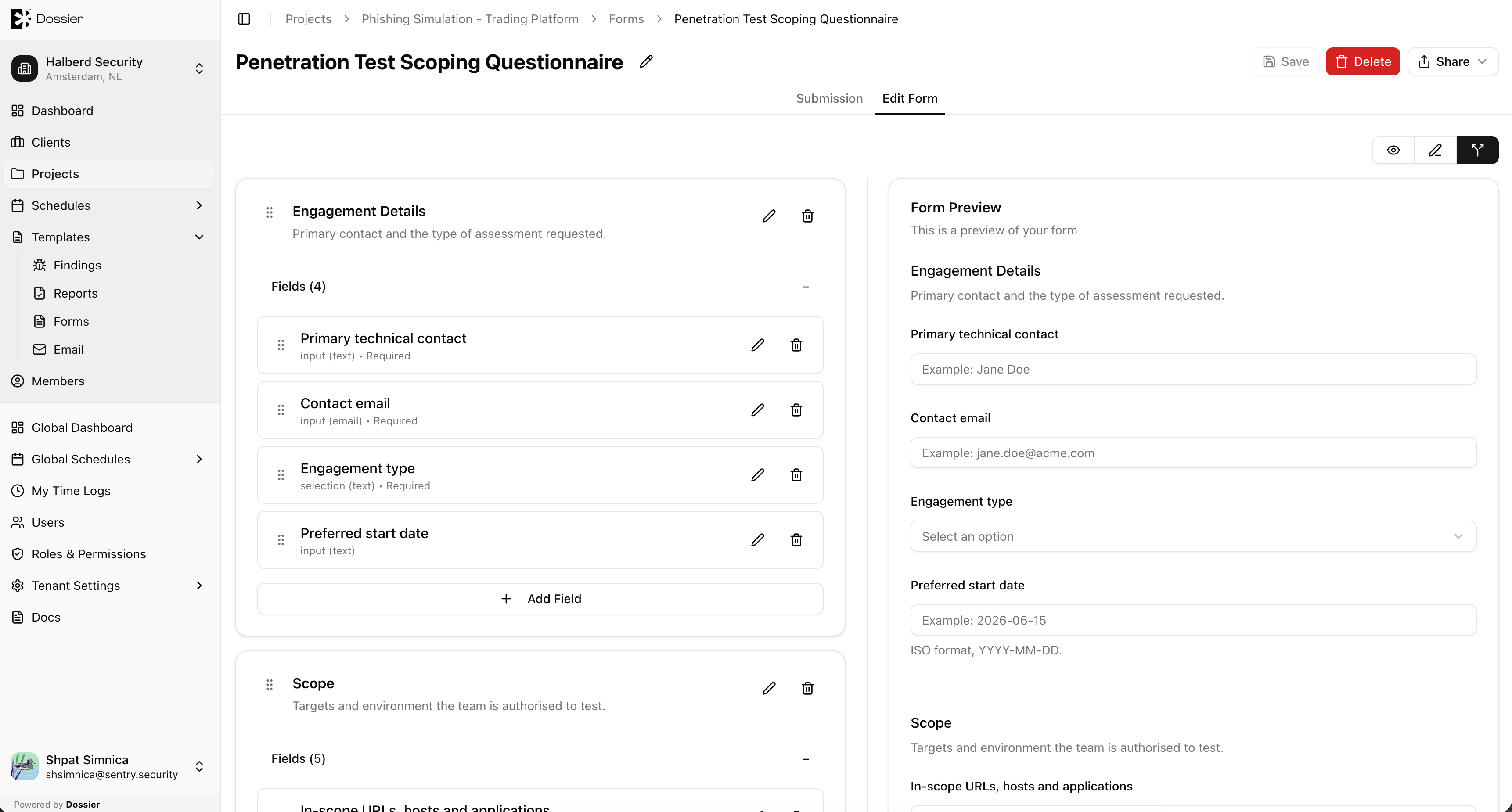 Form builder