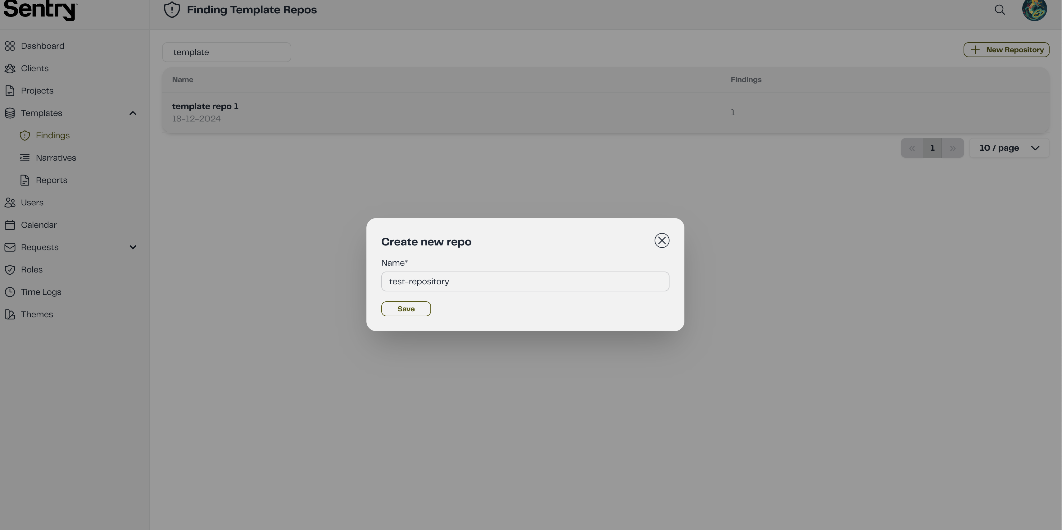 New Finding Repo