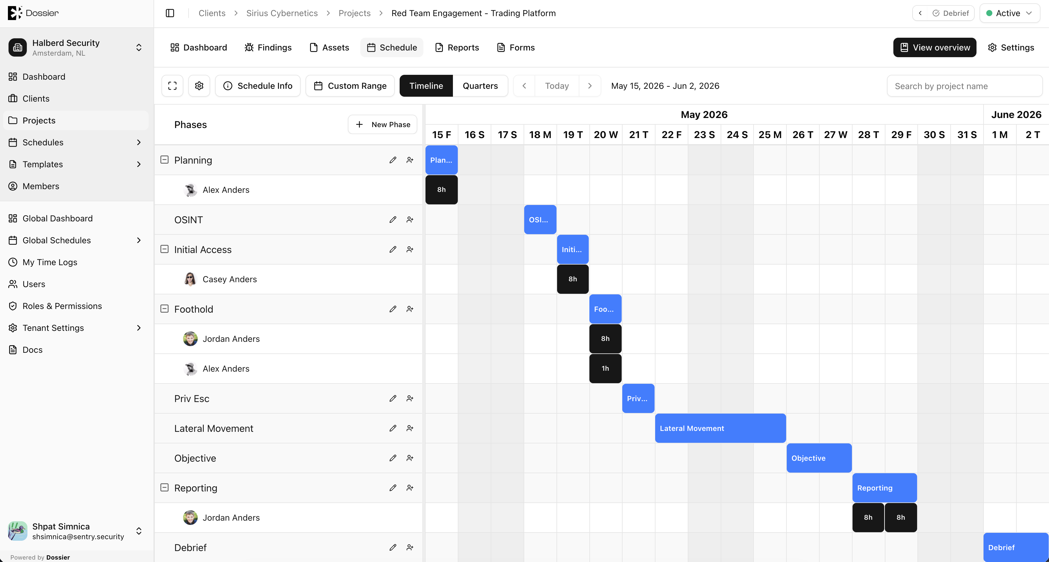 Schedule