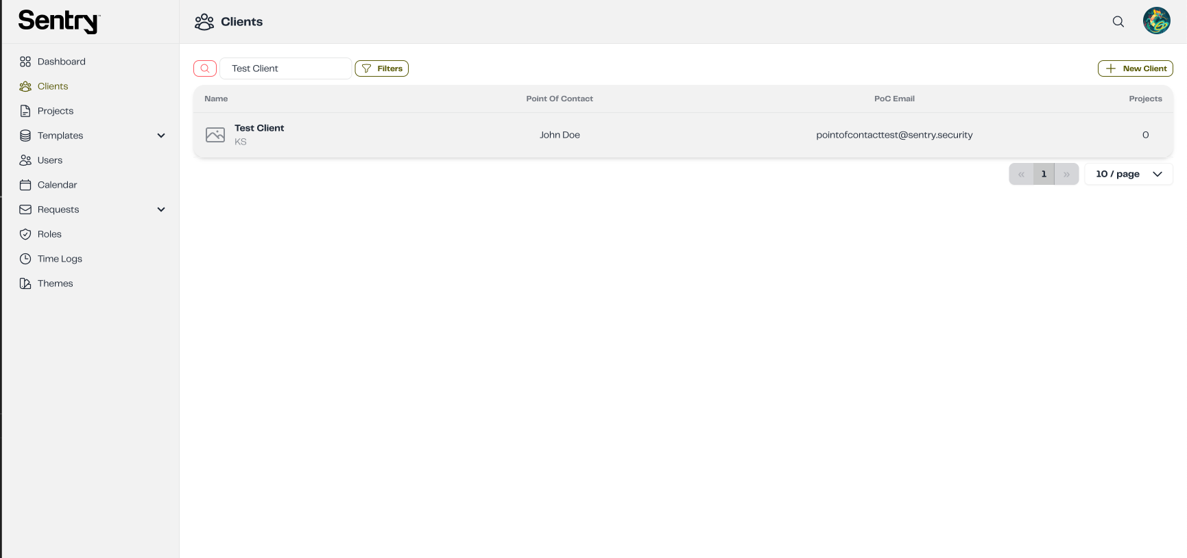 Select Client